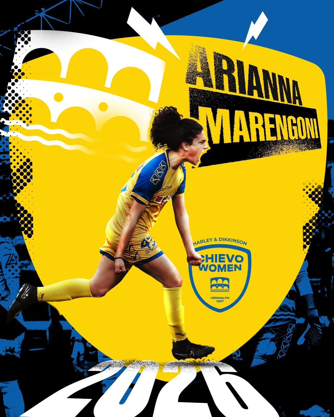 H&D Chievo Women, ufficiale il quarto rinnovo: Arianna Marengoni ancora  in gialloblu