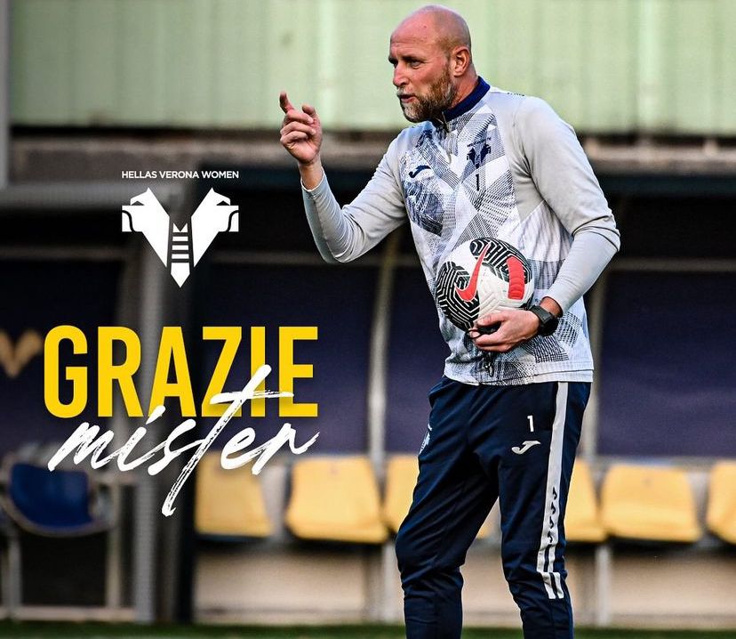 Serie B Femminile, l’Hellas Verona si separa da mister Pachera: l’ufficialità