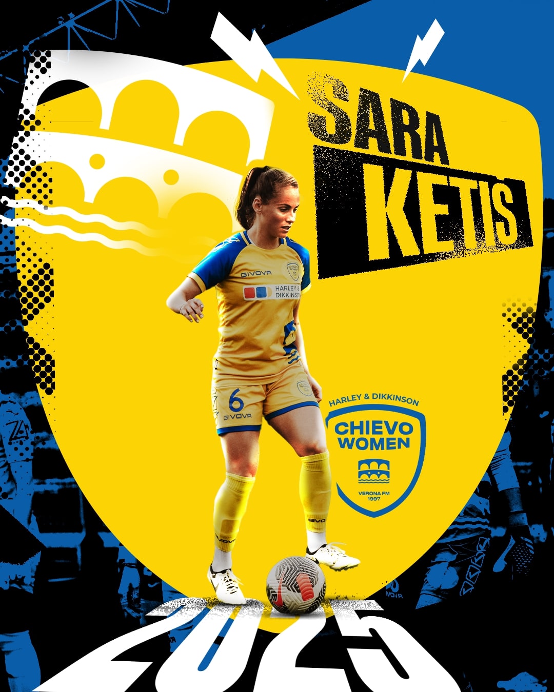 H&D Chievo Women, rinnovo anche per la centrocampista Sara Ketis: l’annuncio