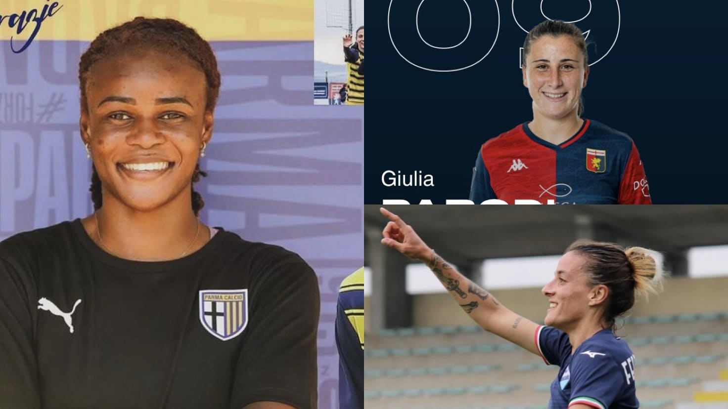 Tra Serie A e B Femminile, tre protagoniste ai saluti: novità da Lazio, Parma e Genoa