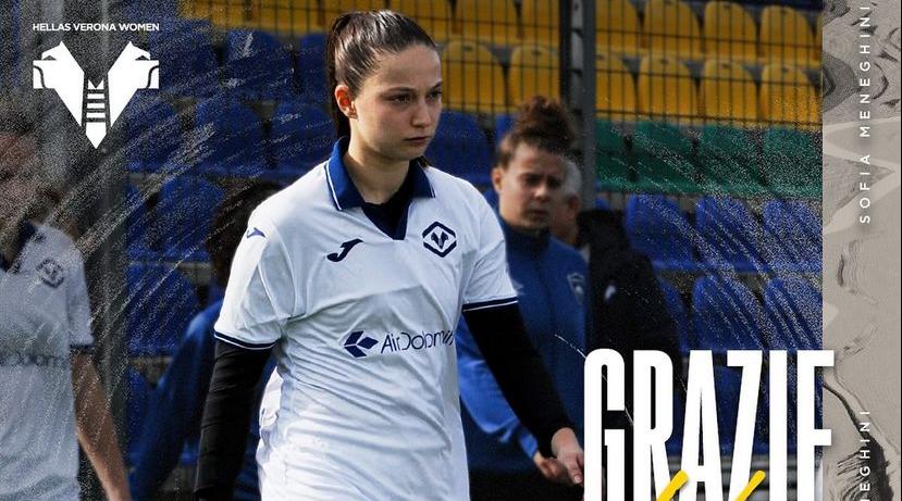 Hellas Verona Women, dopo sei anni termina l’avventura della veronese Sofia Meneghini