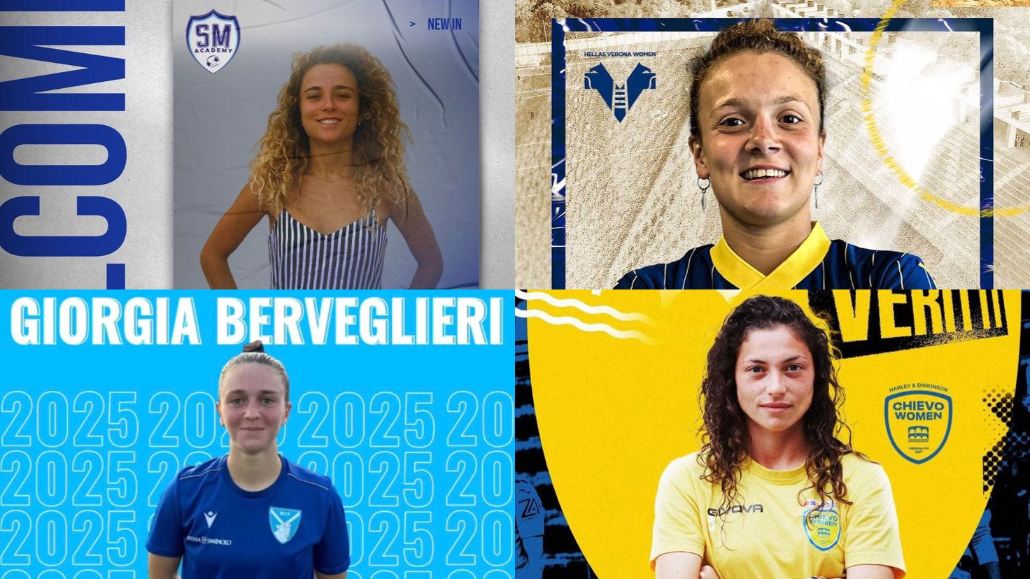 Serie B Femminile, nuovi colpi tra attacco e difesa da Brescia, Verona e San Marino