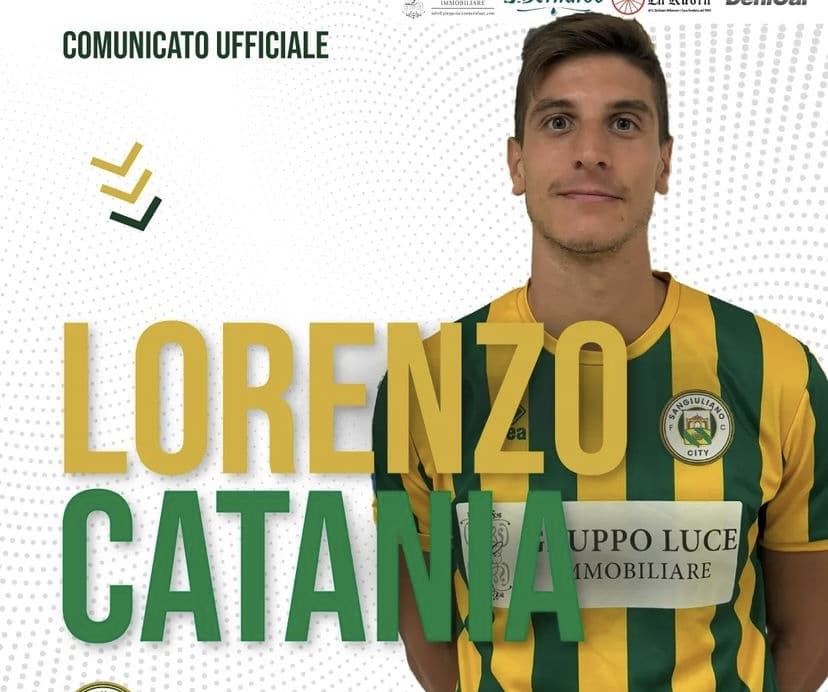 Il Sangiuliano City rinforza l’attacco: dalla Serie C arriva Lorenzo Catania